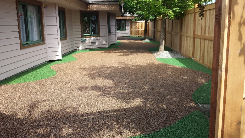 rubber courtyard