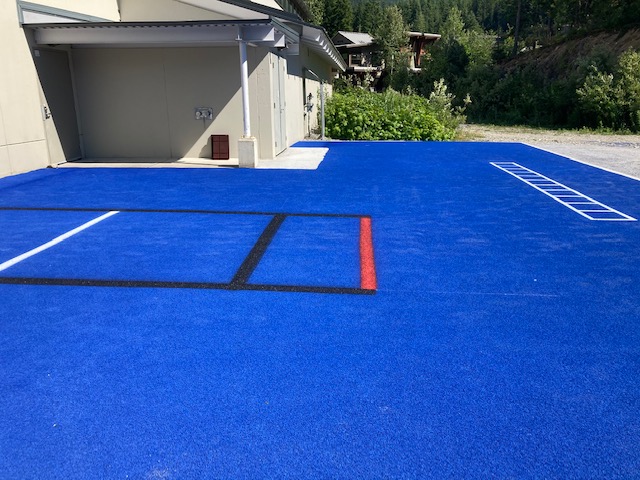 outdoor fitness area